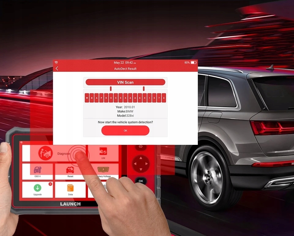 ЗАПУСК CRP909E ПОЛНЫЙ КОМПЬЮТЕРНЫЙ OBD ДИАГНОСТИЧЕСКИЙ ТЕСТЕР 2 x431 СКАНЕР Польский